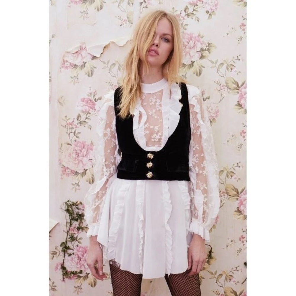 FOR LOVE AND LEMONS new velvet vest